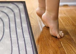 Calefacción radiante por agua o electricidad