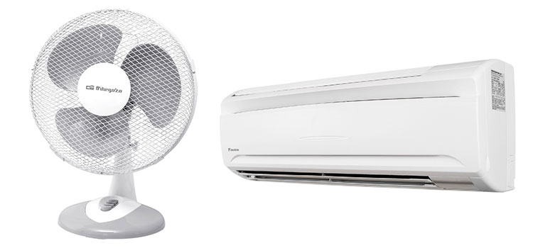 Aire acondicionado o ventilador